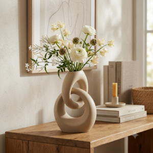 CasaBloom Minimal Ceramic Table Decor Sculpture