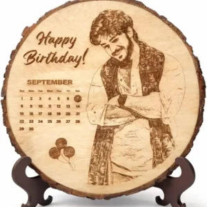 CasaBloom Personalized Wooden Photo Frame with Custom Name & Message