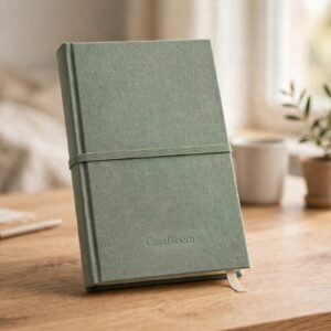 CasaBloom Premium Hardcover Journal with Ribbon Bookmark & Elastic Closure