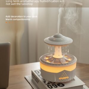 Docoss CloudRain Aroma Diffuser for Home Electric & Humidifier Oil Diffuser for Home – Essential Oil Fragrance Diffuser with Remote Control,Room Freshener Scent for Relaxation (White) - Image 7