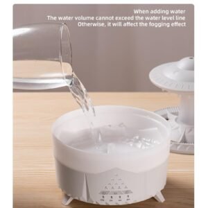 Docoss CloudRain Aroma Diffuser for Home Electric & Humidifier Oil Diffuser for Home – Essential Oil Fragrance Diffuser with Remote Control,Room Freshener Scent for Relaxation (White) - Image 8