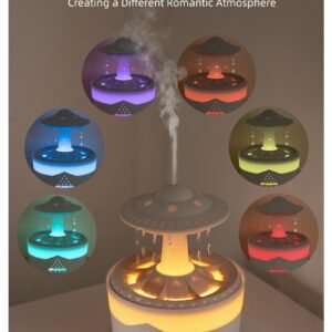 Docoss CloudRain Aroma Diffuser for Home Electric & Humidifier Oil Diffuser for Home – Essential Oil Fragrance Diffuser with Remote Control,Room Freshener Scent for Relaxation (White) - Image 3