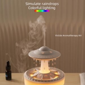 Docoss CloudRain Aroma Diffuser for Home Electric & Humidifier Oil Diffuser for Home – Essential Oil Fragrance Diffuser with Remote Control,Room Freshener Scent for Relaxation (White) - Image 4