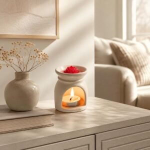 Arcoiris Wax Melt Burner with Rose-Shaped Wax Melts | Ceramic Aroma Warmer for Home Fragrance | Decorative Wax Melt Warmer for Living Room, Bedroom, Office & Gifting - Image 2