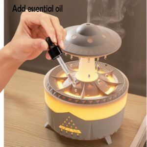 Docoss CloudRain Aroma Diffuser for Home Electric & Humidifier Oil Diffuser for Home – Essential Oil Fragrance Diffuser with Remote Control,Room Freshener Scent for Relaxation (White) - Image 2
