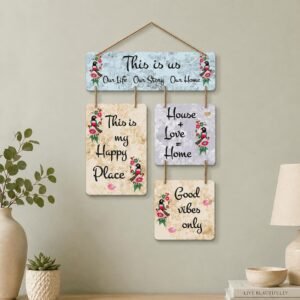 Artvibes This is us Printed Wooden Wall Hanging For Living Room | Office | Quotes Decor Item | Wall Accents | Gift Items | Wall Illustrations | Artworks Hangings | Mdf Wall Decoration (WH_6513N)