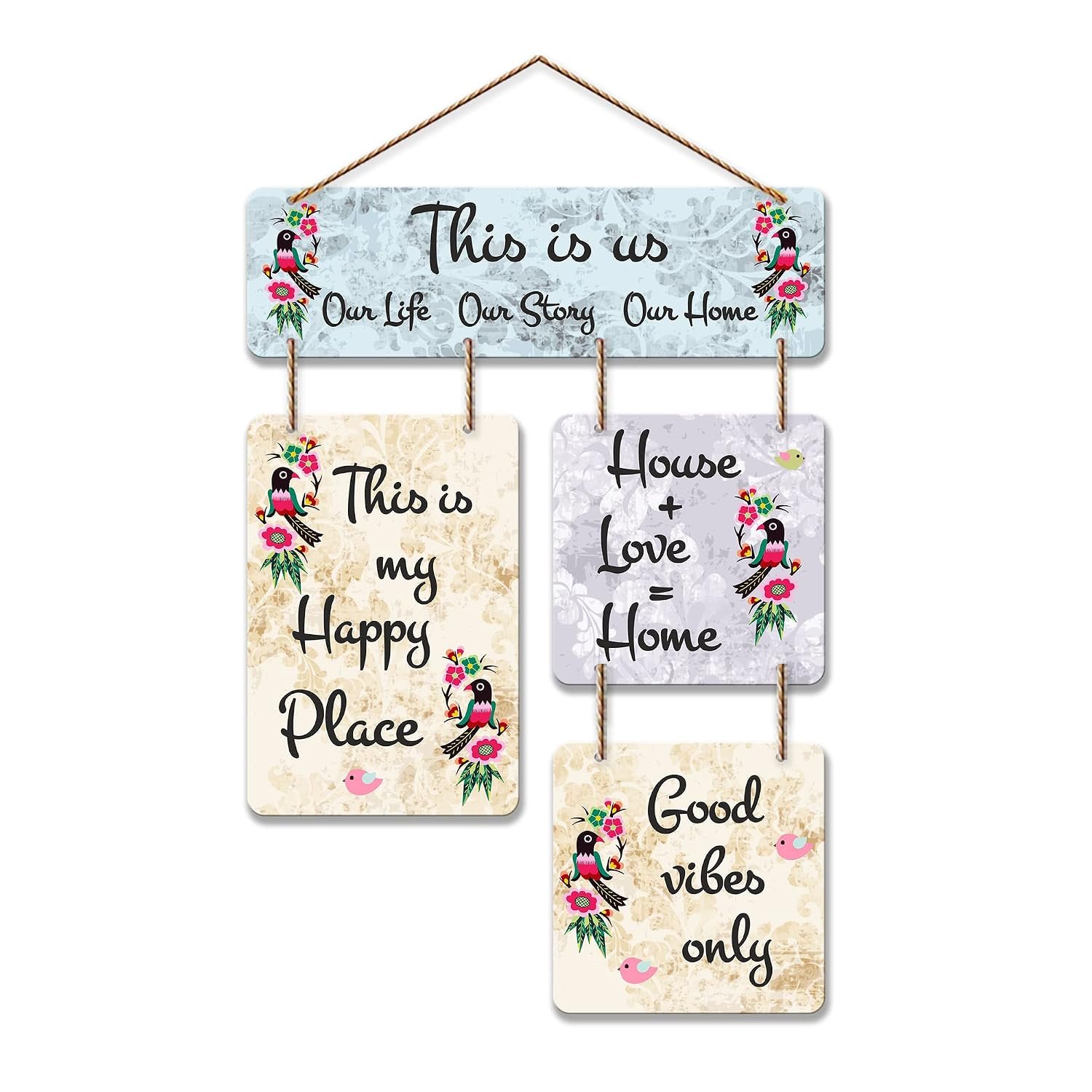 Artvibes This is us Printed Wooden Wall Hanging For Living Room | Office | Quotes Decor Item | Wall Accents | Gift Items | Wall Illustrations | Artworks Hangings | Mdf Wall Decoration (WH_6513N) - Image 3