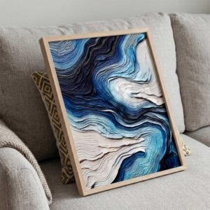 kotart Abstract WALL Framed Painting | Big Aesthetic WALL Framed Paintings for Living Room Bedroom Wall Decor (13x17 inch) - Image 4