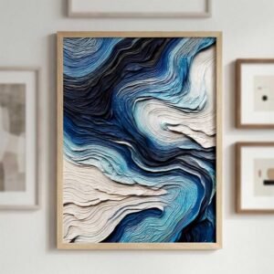 kotart Abstract WALL Framed Painting | Big Aesthetic WALL Framed Paintings for Living Room Bedroom Wall Decor (13x17 inch) - Image 3