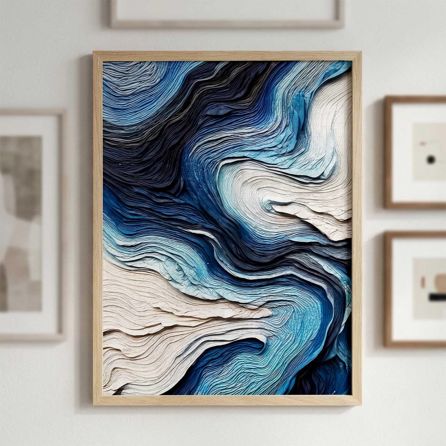 kotart Abstract WALL Framed Painting | Big Aesthetic WALL Framed Paintings for Living Room Bedroom Wall Decor (13x17 inch) - Image 3
